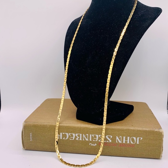 Vintage MERLITE 30” signed gold chain necklace new old stock - Picture 2 of 11